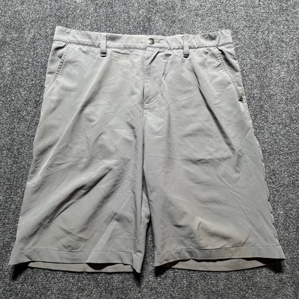Adidas Mens Ultimate365 Golf Shorts Grey Stretch Performance Size 35‎